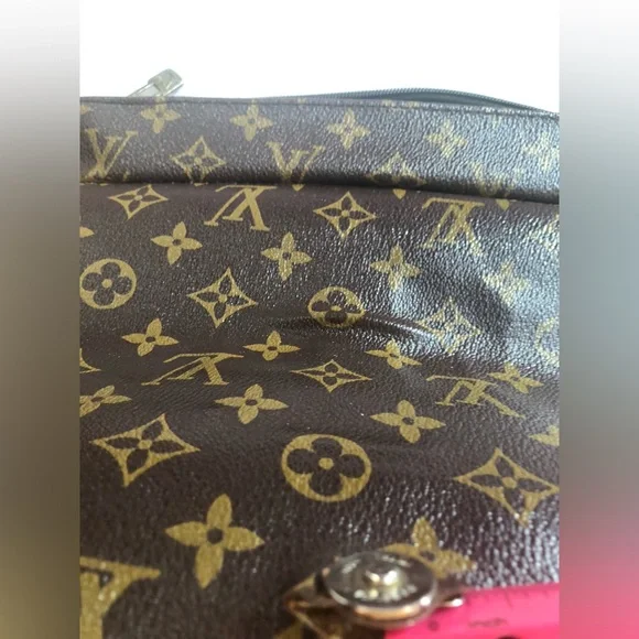 Monogram Crossbody Bag in Brown and Tan - Picture 6 of 6